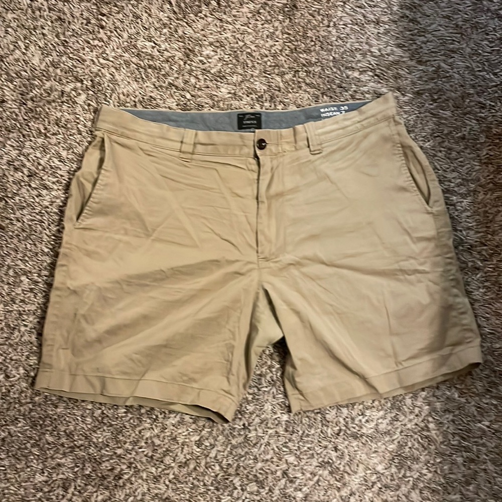 J Crew Men’s Tan Stretch Chino Shorts